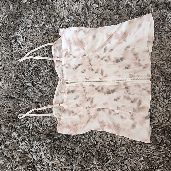 Pretty Little Thing Light Pink Tie Dye Structured Corset Top Size 6 - Picture 5 of 6